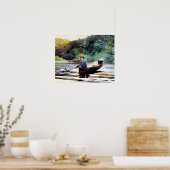 Jongen vist, kunstwerk van Winslow Homer Poster (Keuken)