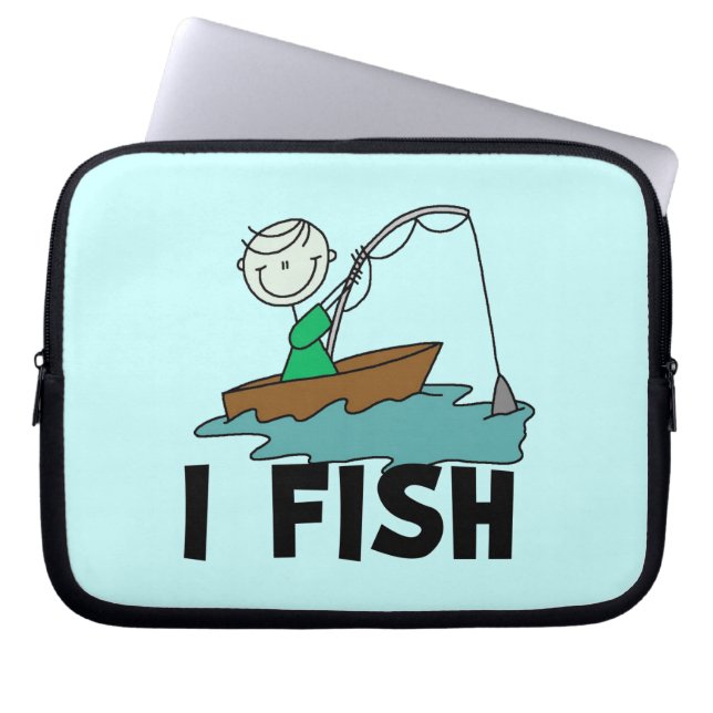 Jongen vist laptop sleeve (Voorkant)