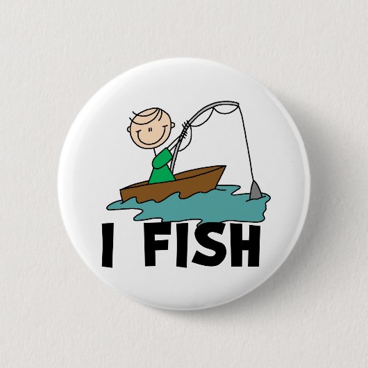 Jongen vist ronde button 5,7 cm (Voorkant)