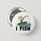 Jongen vist ronde button 5,7 cm (Voorkant /achterkant)