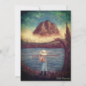 Jongen Viste Feestdagenkaart (Voorkant)