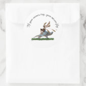 Jongen vliegen op de Sticker van de schildpad (Tas)