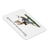 Jongen vliegen op een flexibele foto van de schild magneet (Rechterzijde)