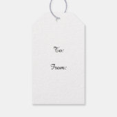 Jongen vliegen op het Label van de schildpad Cadeaulabel (Achterkant)