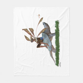 Jongen vliegen op Turtle Fleece Deken