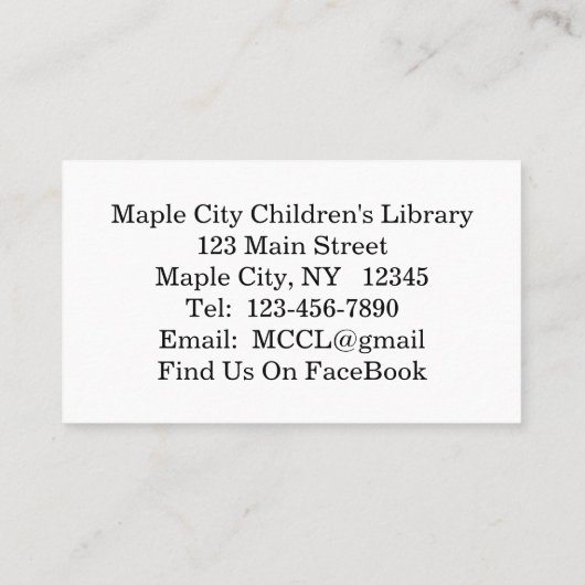 Jongen vliegen op Visitekaartje (Achterkant)