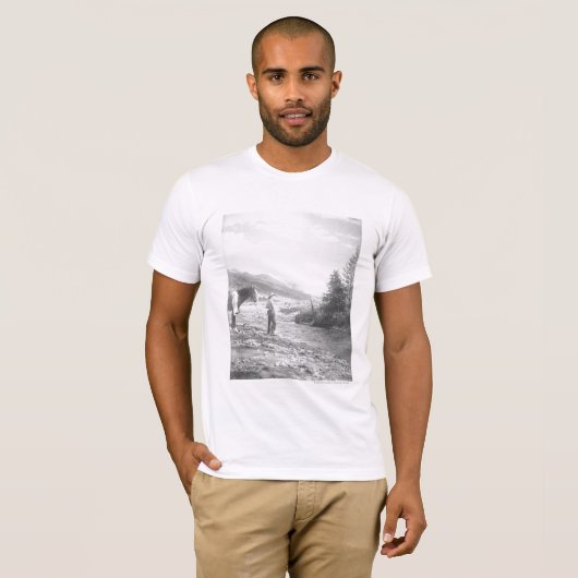 Jongen vliegen vissen. t-shirt (Voorkant volledig)