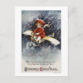 Jongen vliegend Make-Shift-vliegtuig Briefkaart (Voorkant)