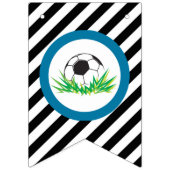 Jongen Voetbal Verjaardagsfeestbanner Vlaggetjes (Eerste vlag)