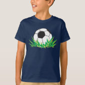 Jongen Voetbal Verjaardagsfeestje T-shirt (Voorkant)