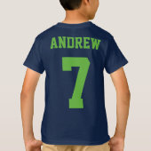 Jongen Voetbal Verjaardagsfeestje T-shirt (Achterkant)