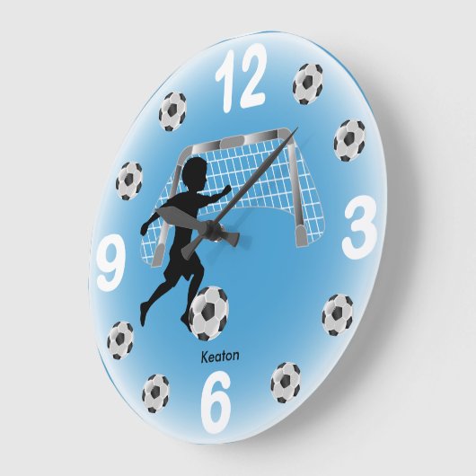 Jongen Voetbalspeler Grote Klok (Hoek)