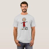 Jongen voetbalspeler T-shirt (Voorkant volledig)