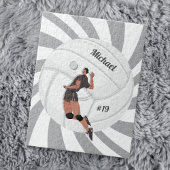 Jongen Volleyball Player Kind Naam Jersey Team Num Legpuzzel