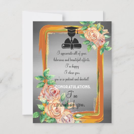 Jongen vriend afstuderen kaart (Voorkant)