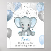 Jongen Waterverf Baby shower Behandelingen Poster (Voorkant)
