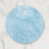 Jongen Waterverf Baby shower Pop Bedankjes Labels (Achterkant)