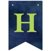 Jongen Waterverf Dinosaur Happy Birthday Banner (Tweede vlag)