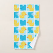 Jongen Waterverf Rubber Duck Bad Handdoek (Handdoek)