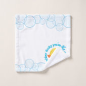 Jongen Waterverf Rubber Duck Bad Handdoek (Wasdoekje)