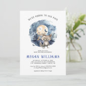 Jongen Weerwolf | Halloween Baby Shower Kaart (Staand voorkant)