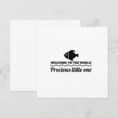 Jongen, welkom in de wereld, dierbare kleine bedankkaart (Voorkant / Achterkant)