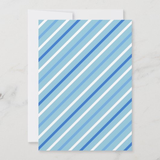 Jongen Whale Birthday Invitation Aankondiging (Achterkant)