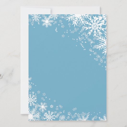 Jongen Winter Onederland 1e verjaardag Kaart (Achterkant)