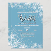 Jongen Winter Onederland 1e verjaardag Kaart (Voorkant / Achterkant)