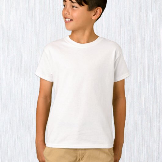 Jongen wit T-shirt, Kinder / Aanpassen T-shirt