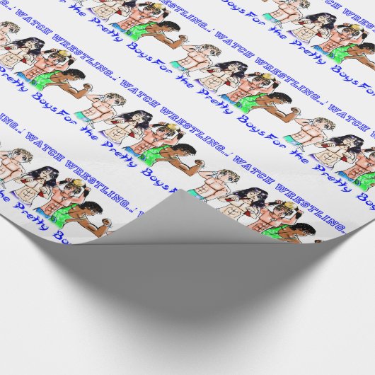  jongen Wrestling Cadeaupapier (Hoek)