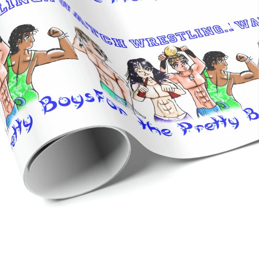 jongen Wrestling Cadeaupapier (Rol Hoek)