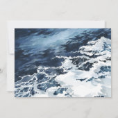 Jongen Zee Schildpad, Ocean Baby shower Invitation Kaart (Achterkant)