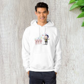 Jongen zingt met drie varkens koor hoodie
