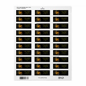 Jongen Zwart & Goud Motorfiets Motor Motor Custom Etiket (Full Sheet)
