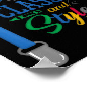 Jongens 100 dagen school - 100 dagen CL en stijl Poster (Hoek)