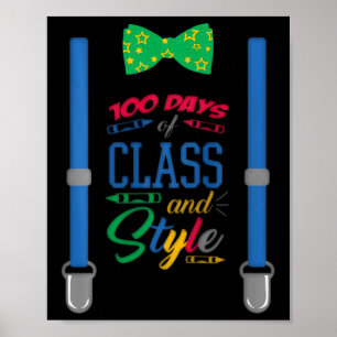 Jongens 100 dagen school - 100 dagen CL en stijl Poster