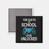 Jongens 100 dagen van schoolgamers Video Games Lev Magneet (Voorkant / Achterkant)