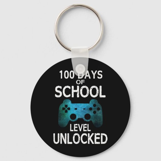 Jongens 100 dagen van schoolgamers Video Games Lev Sleutelhanger (Voorkant)