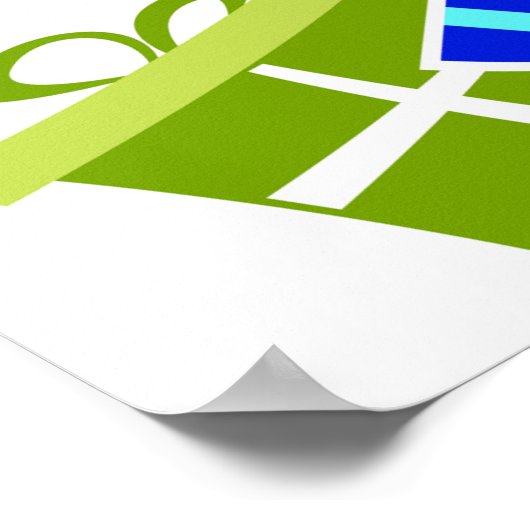 Jongens 10e verjaardag poster (Hoek)