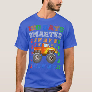 Jongens 120e schooldag Monstertruck 120 dagen slim T-shirt