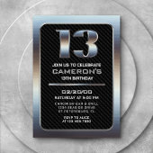 Jongen's 13e verjaardag uitnodiging