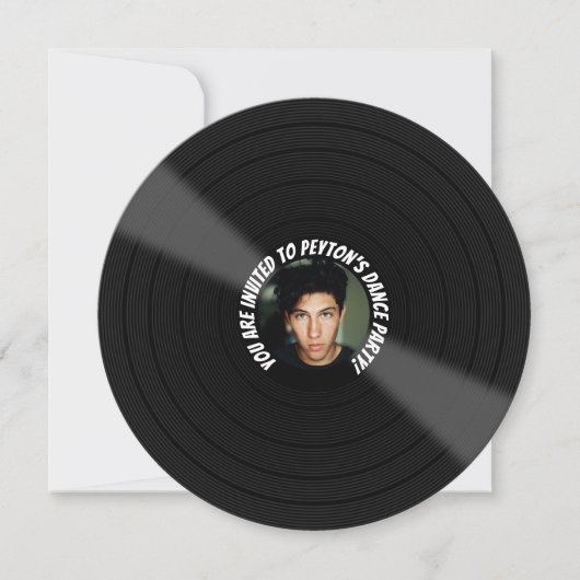 Jongen's 16e verjaardag dansfeest kaart (Voorkant)