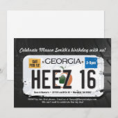 Jongens 16e verjaardag Georgia Uitnodiging (Voorkant / Achterkant)