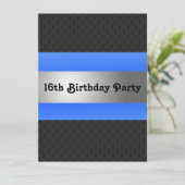 Jongen's 16e verjaardag kaart (Staand voorkant)
