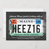 Jongens 16e verjaardag Maine Uitnodiging (Voorkant)