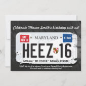 Jongen's 16e verjaardag Maryland Kaart (Voorkant)