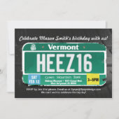 Jongens 16e verjaardag Vermont Uitnodiging (Voorkant)