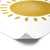 Jongens 1e reis rond de zon gunstteken poster (Hoek)