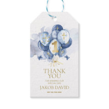 Jongens 1e Verjaardag & Doop Dank U voor Tag